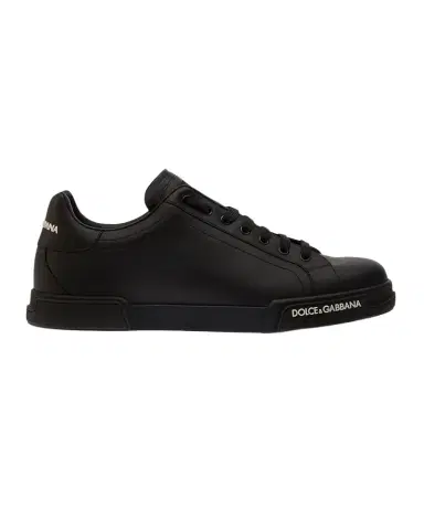 Dolce & Gabbana Men's Portofino Calf Leather Low-Top Sneakers | Thumbnail 1 Dolce & Gabbana Men's Portofino Calf Leather Low-Top Sneakers | Thumbnail 1