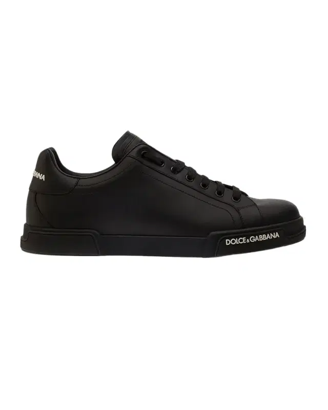 Dolce & Gabbana Men 's Portofino Calf Leather Low-Top Sneakers