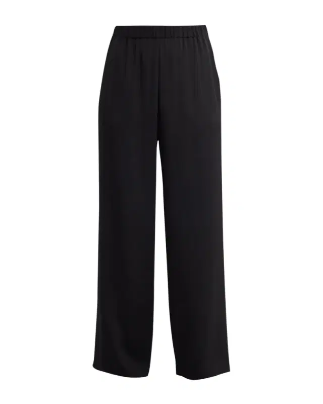Lafayette 148 New York Perry Wide-Leg Stretch Silk Pants