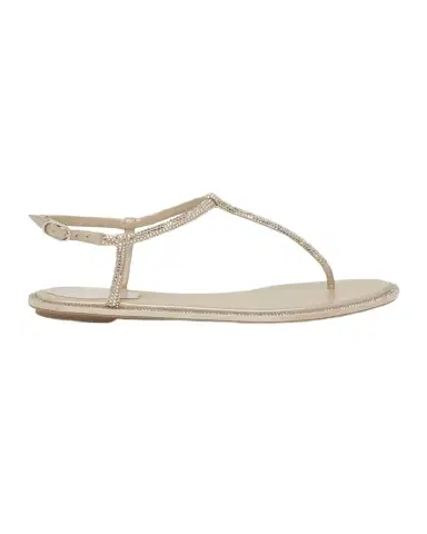 René Caovilla Strass T-Strap Thong Sandals | Thumbnail 1