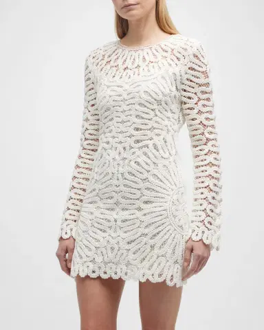 Simkhai Mccall Cage Crochet Mini Dress | Thumbnail 3