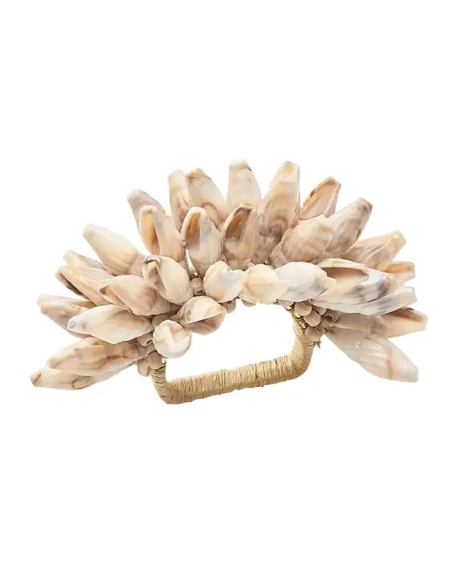 Kim Seybert Shell Fringe Napkin Ring