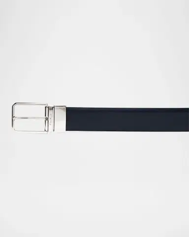 Santoni Men's Reversible Leather Belt | Thumbnail 2