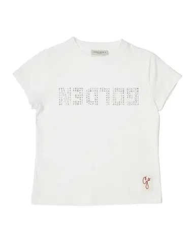 Golden Goose Girl's Crystalized Logo-Print T-Shirt, Size 4-10 | Thumbnail 1