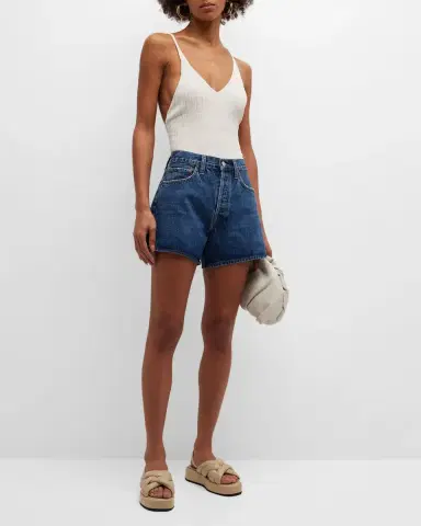 AGOLDE Parker Relaxed Denim Shorts | Thumbnail 3