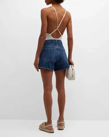 AGOLDE Parker Relaxed Denim Shorts | Thumbnail 4