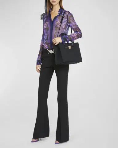 Versace La Medusa Mini Canvas Tote Bag | Thumbnail 2 Versace La Medusa Mini Canvas Tote Bag | Thumbnail 2