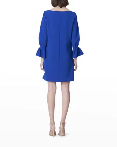 Carolina Herrera Ruffle-Cuff Shift Dress | Thumbnail 3