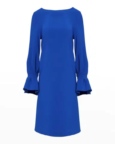 Carolina Herrera Ruffle-Cuff Shift Dress | Thumbnail 1
