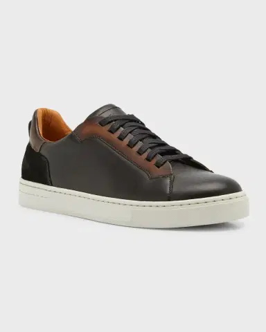 Magnanni Men's Amadeo Bicolor Leather Low-Top Sneakers | Thumbnail 2 Magnanni Men's Amadeo Bicolor Leather Low-Top Sneakers | Thumbnail 2