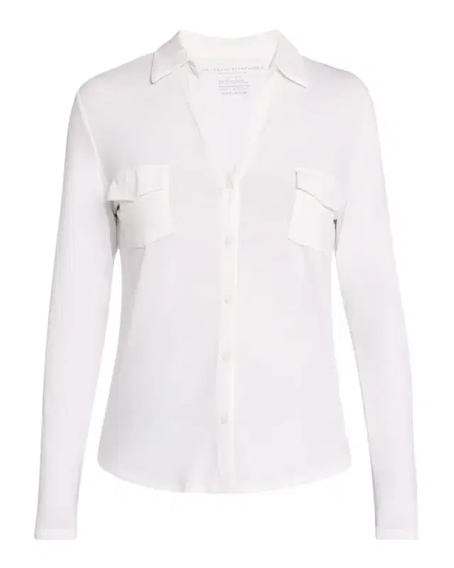 Majestic Filatures Soft Touch Button-Down Shirt with Pockets