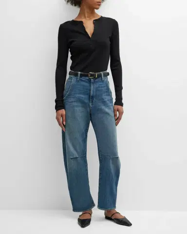 Nili Lotan Jordan Henley T-Shirt | Thumbnail 2 Nili Lotan Jordan Henley T-Shirt | Thumbnail 2