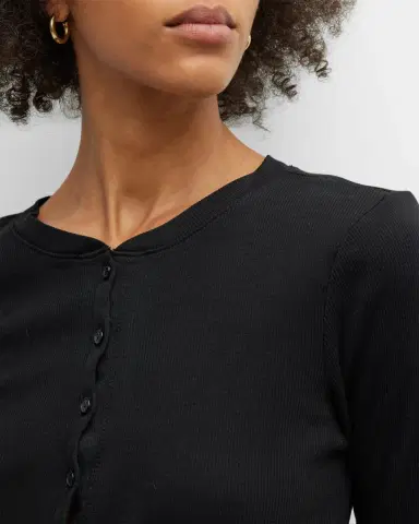 Nili Lotan Jordan Henley T-Shirt | Thumbnail 5 Nili Lotan Jordan Henley T-Shirt | Thumbnail 5
