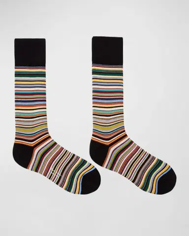 Paul Smith Men's Multi-Stripe Socks | Thumbnail 2