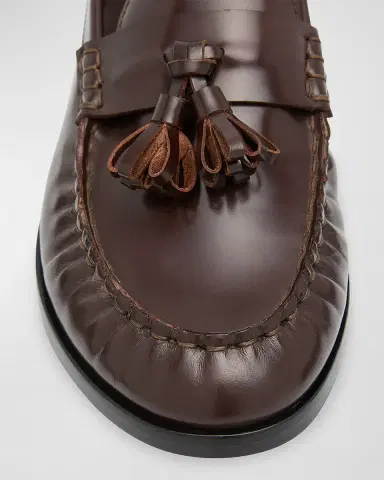 The Row Calfskin Tassel Boyfriend Loafers | Thumbnail 5