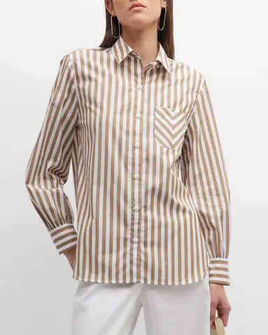 Rag & Bone Maxine Striped Button-Front Shirt | Thumbnail 3