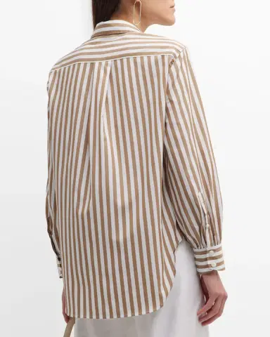 Rag & Bone Maxine Striped Button-Front Shirt | Thumbnail 6