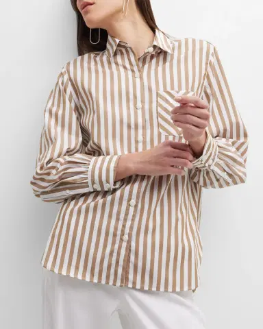 Rag & Bone Maxine Striped Button-Front Shirt | Thumbnail 7