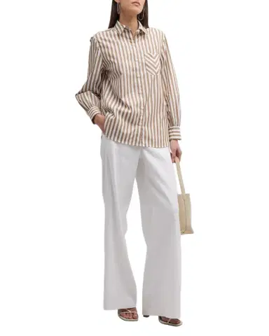 Rag & Bone Maxine Striped Button-Front Shirt | Thumbnail 1