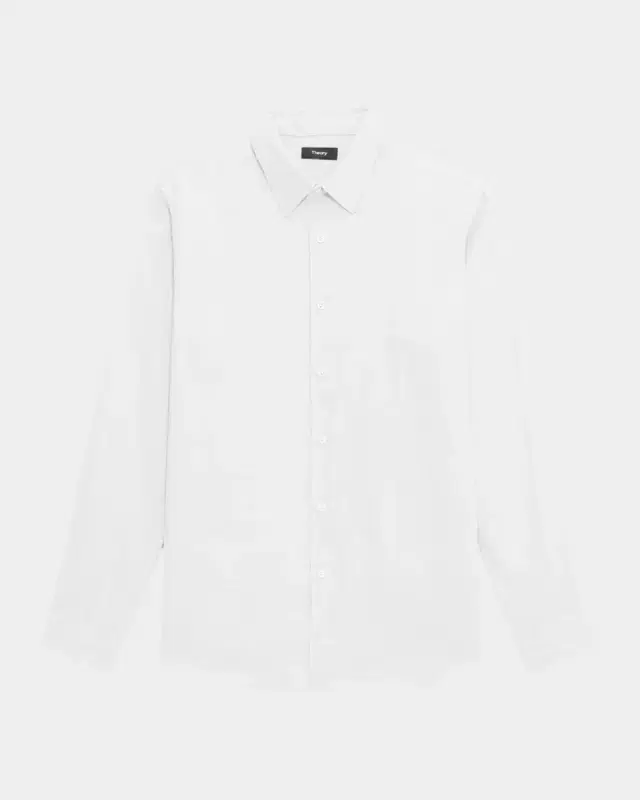Theory Men 's Solid Linen Sport Shirt