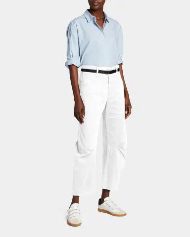 Nili Lotan Shon Mid-Rise Cropped Pants | Thumbnail 2