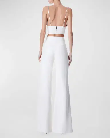 ALICE + OLIVIA Dylan Vegan Leather Wide-Leg Pants | Thumbnail 4
