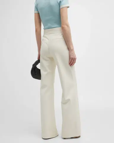 ALICE + OLIVIA Dylan Vegan Leather Wide-Leg Pants | Thumbnail 7