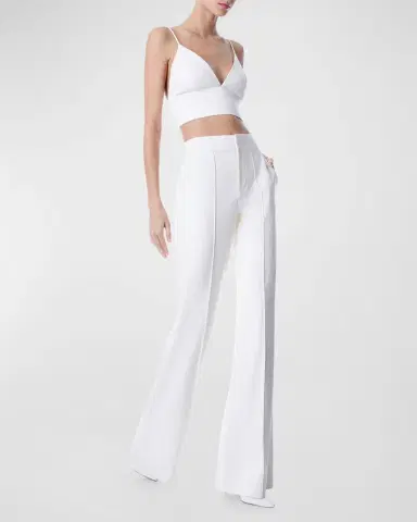 ALICE + OLIVIA Dylan Vegan Leather Wide-Leg Pants | Thumbnail 8
