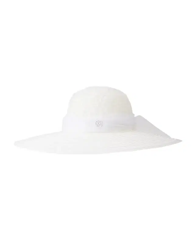 Maison Michel Large-Brim Blanche Bridal Hat