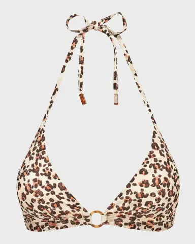 Vilebrequin Turtles Leopard Jersey Bikini Top | Thumbnail 2 Vilebrequin Turtles Leopard Jersey Bikini Top | Thumbnail 2