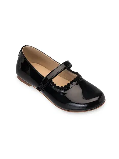 Elephantito Liitle Girl's & Girl's Aria Patent Leather Flats - Patent Black 6 (Child) | Thumbnail 1