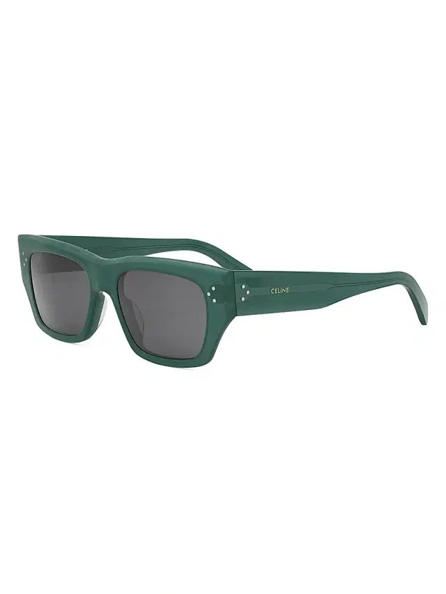 CELINE Men's 3 Dots 57MM Butterfly Sunglasses - Shiny Dark Green
