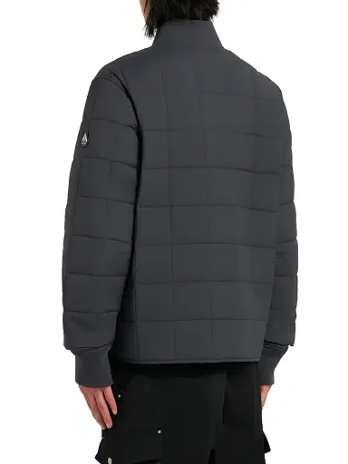 Moose Knuckles Men's Shell Jackets Walker Liner Quilted Puffer Bomber Jacket - Cement | Thumbnail 5