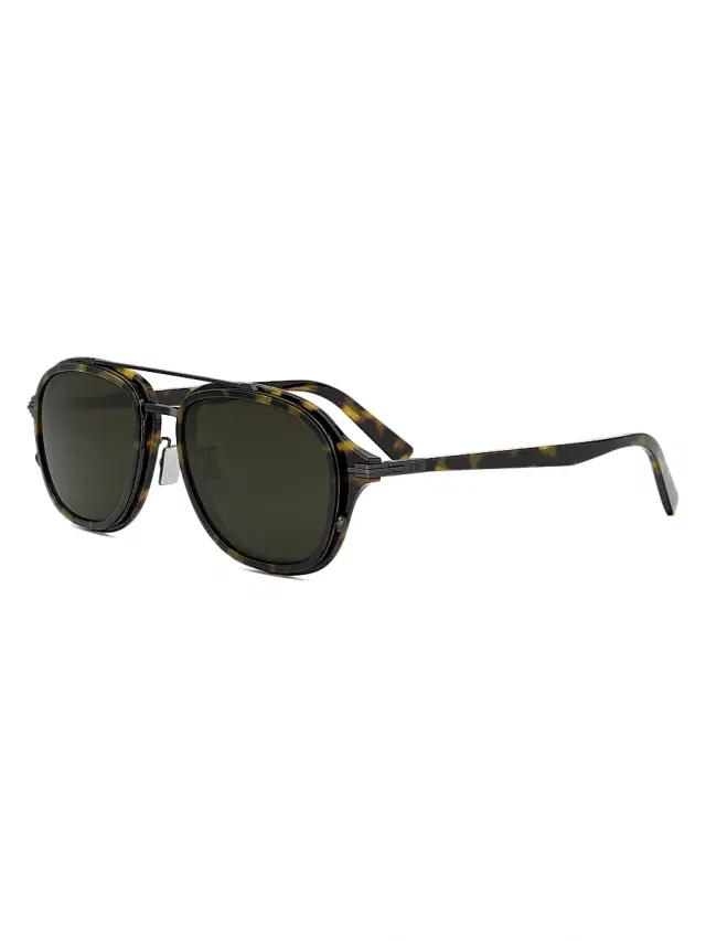 Dior Men's BlackSuit A4U 53MM Pilot Sunglasses - Dark Havana Green