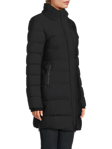 Moose Knuckles Women's Nyluxe Watershed 3 Shearling-Trim Hooded Down Parka | Thumbnail 6