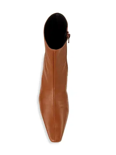 Staud Women's Wally Leather Ankle Boots - Tan - Size 5.5 | Thumbnail 5