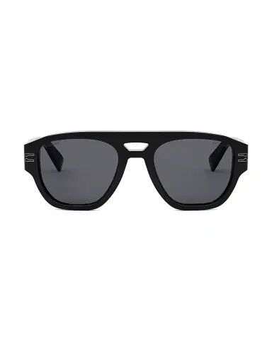 BVLGARI Men's B. Zero1 53MM Pilot Sunglasses - Shiny Black | Thumbnail 2
