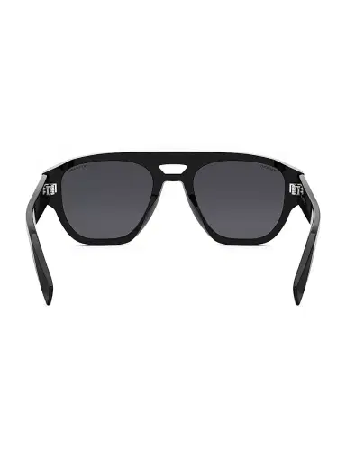 BVLGARI Men's B. Zero1 53MM Pilot Sunglasses - Shiny Black | Thumbnail 5