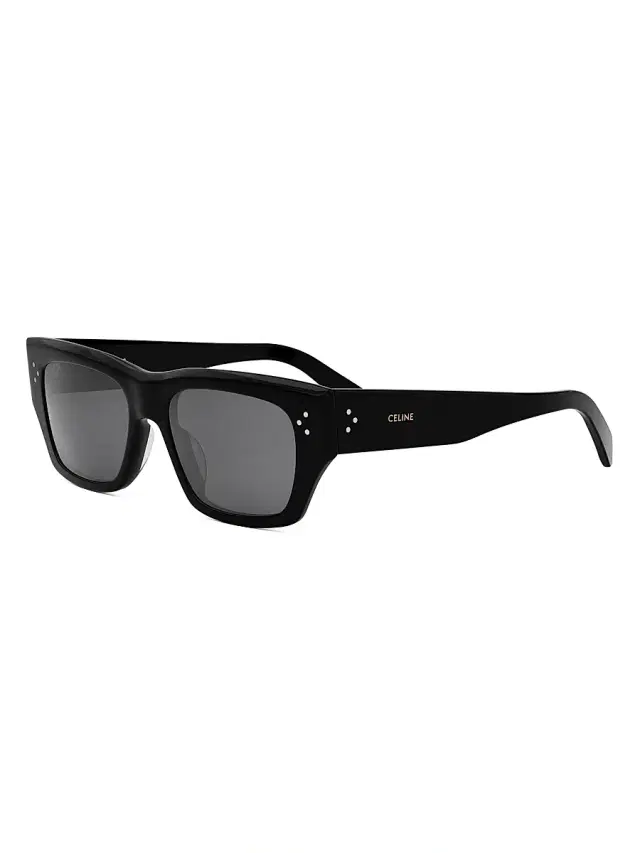 CELINE Men's 3 Dots 57MM Butterfly Sunglasses - Shiny Black