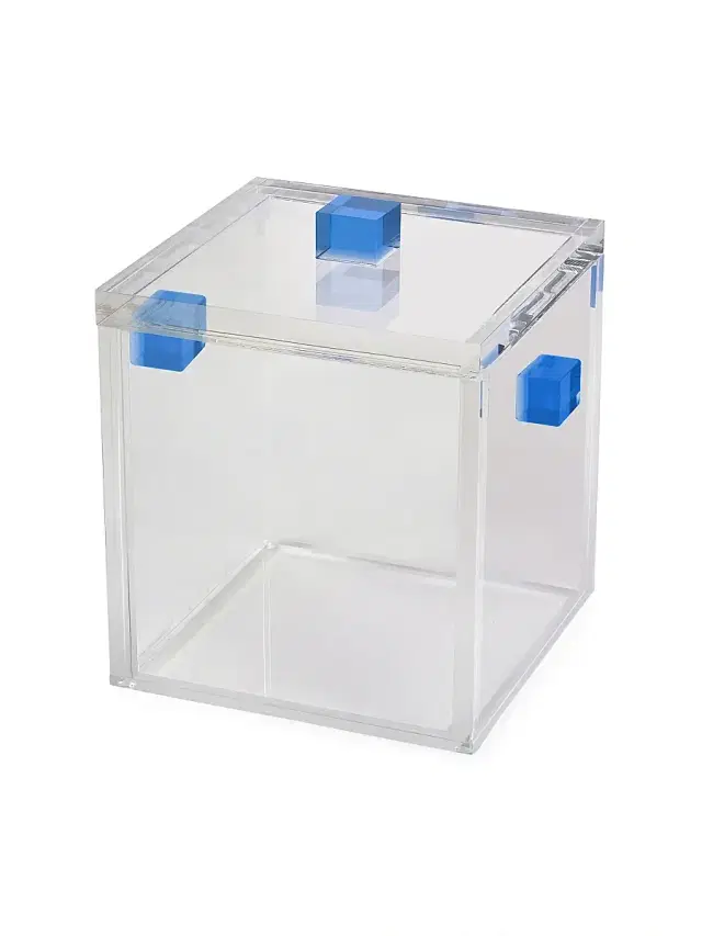 Tizo Lucite Clear Ice Bucket - Clear Blue