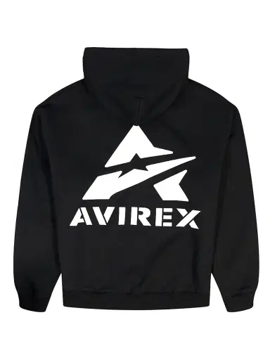Avirex Men's Core Stacked Logo Hoodie | Thumbnail 3 Avirex Men's Core Stacked Logo Hoodie | Thumbnail 3