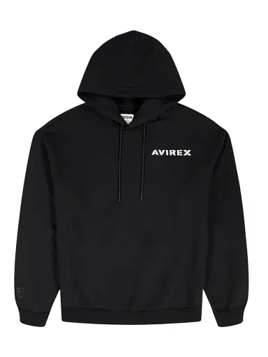 Avirex Men's Core Stacked Logo Hoodie | Thumbnail 1 Avirex Men's Core Stacked Logo Hoodie | Thumbnail 1
