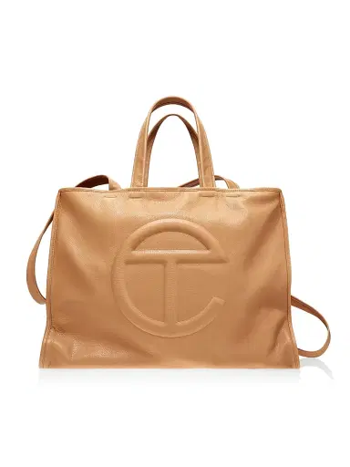 TELFAR Men's Large Carry Logo Leather Bag | Thumbnail 1 TELFAR Men's Large Carry Logo Leather Bag | Thumbnail 1