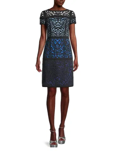Shani Women's Ombre Laser-Cut Lace Dress | Thumbnail 3 Shani Women's Ombre Laser-Cut Lace Dress | Thumbnail 3