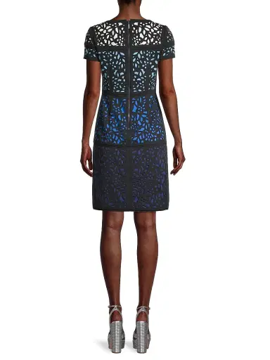 Shani Women's Ombre Laser-Cut Lace Dress | Thumbnail 5 Shani Women's Ombre Laser-Cut Lace Dress | Thumbnail 5