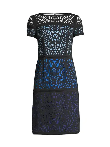 Shani Women's Ombre Laser-Cut Lace Dress | Thumbnail 1 Shani Women's Ombre Laser-Cut Lace Dress | Thumbnail 1
