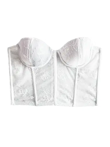 Fleur du Mal Women's Bouquet Lace Bustier Top | Thumbnail 1 Fleur du Mal Women's Bouquet Lace Bustier Top | Thumbnail 1