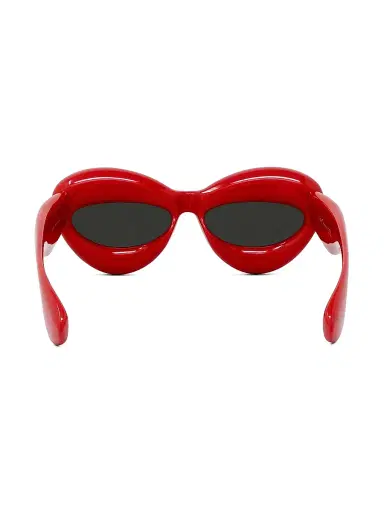 Loewe Men's 55MM Inflated Cat-Eye Sunglasses - Shiny Red | Thumbnail 5