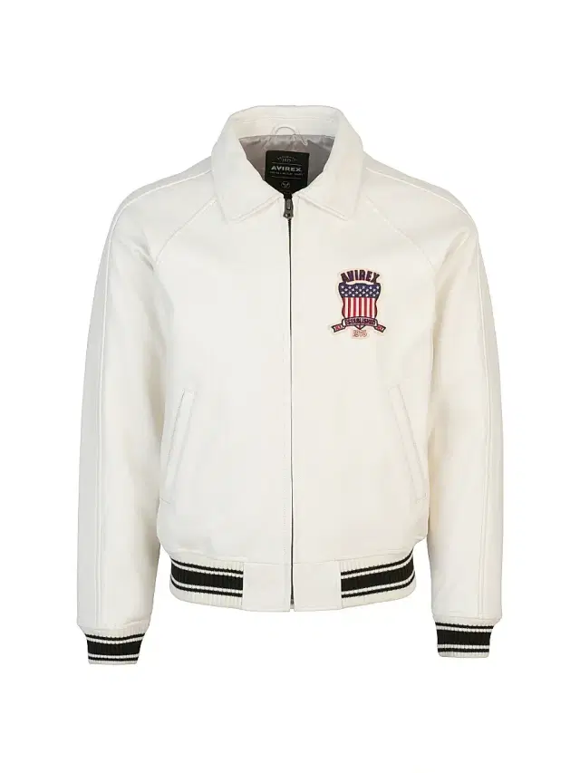 Men's Icon Leather Jacket - Snow White