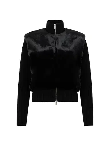 Moose Knuckles Women's Dua Bunny Wool-Cashmere Zip Cardigan | Thumbnail 1 Moose Knuckles Women's Dua Bunny Wool-Cashmere Zip Cardigan | Thumbnail 1